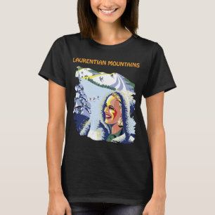 Laurentian Mountains Retro-Reise-T-Shirt T-Shirt