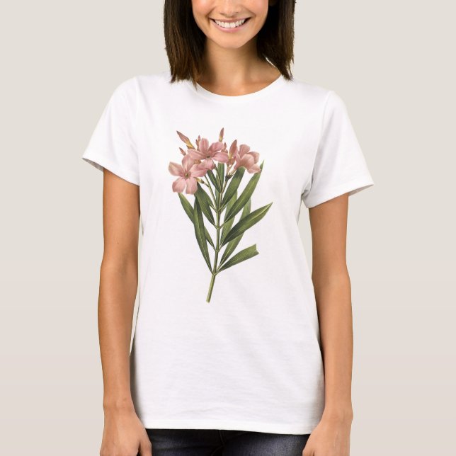 laurier Rose (Nerium-SP.) durch Redouté T-Shirt (Vorderseite)