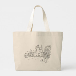 Lauriston Castle, Aberdeenshire, Schottland Tote B Jumbo Stoffbeutel