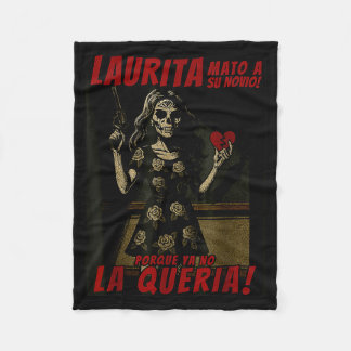 Laurita hat ihren Freund getötet Lustiger mexikani Fleecedecke