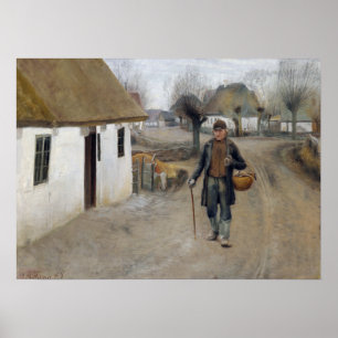 Laurits Andersen Ring Road durch ein Dorf Poster