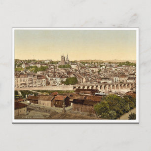 Lausanne, allgemeine Ansicht, Genfer See, Schweiz  Postkarte