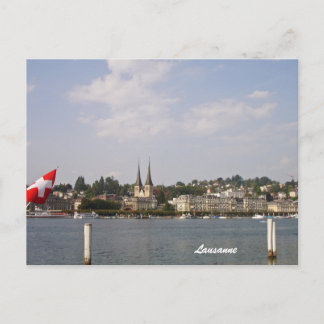 Lausanne-Genfer See Postkarte
