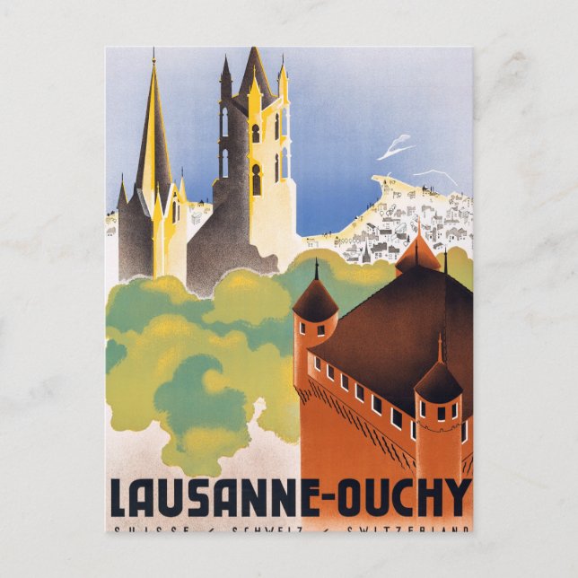 Lausanne Postkarte (Vorderseite)