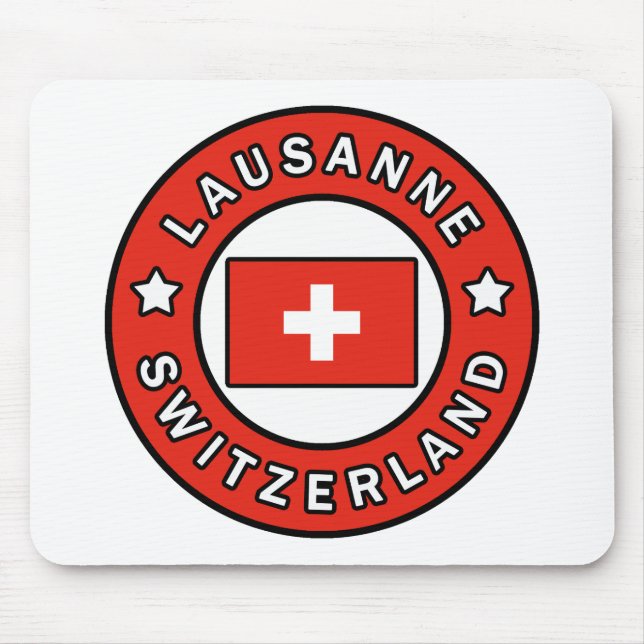Lausanne Schweiz Mousepad (Vorne)