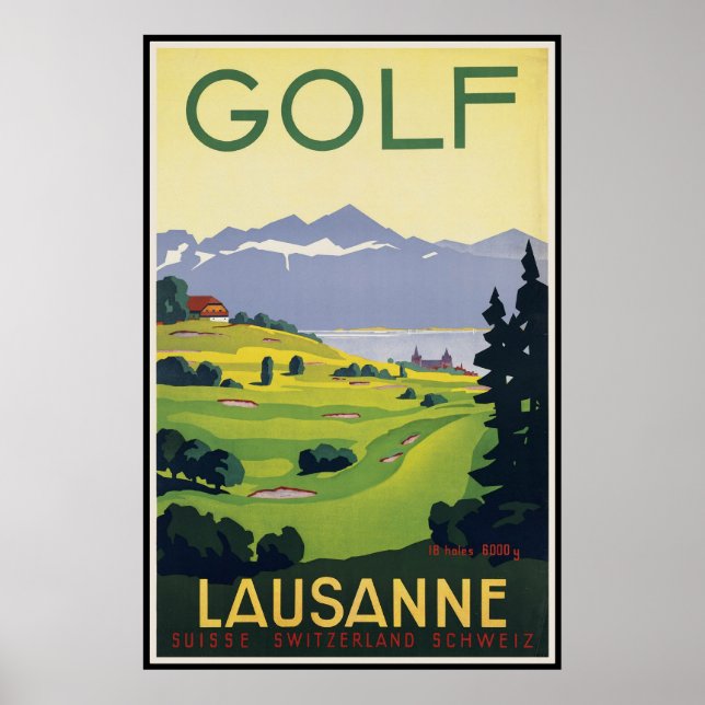 Lausanne Schweiz Poster (Vorne)
