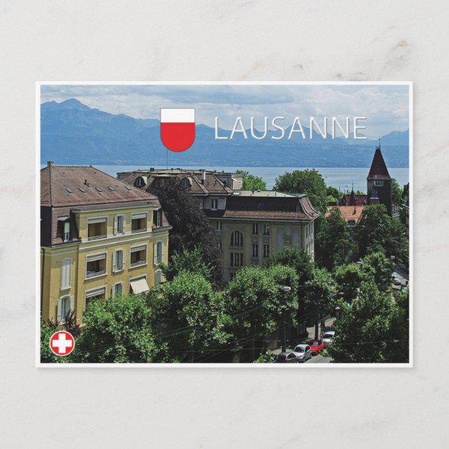 Lausanne - Schweiz Postkarte (Vorderseite)