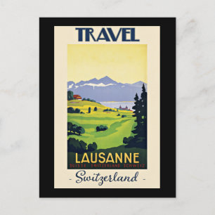 Lausanne, Schweiz Postkarte