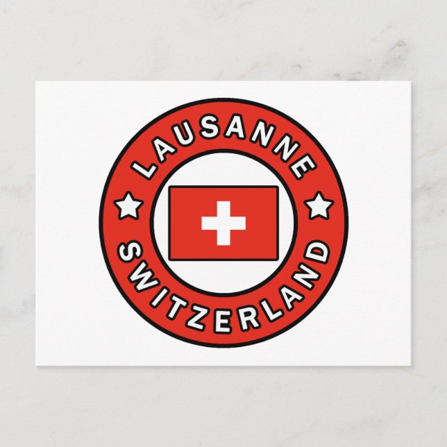 Lausanne Schweiz Postkarte (Vorderseite)