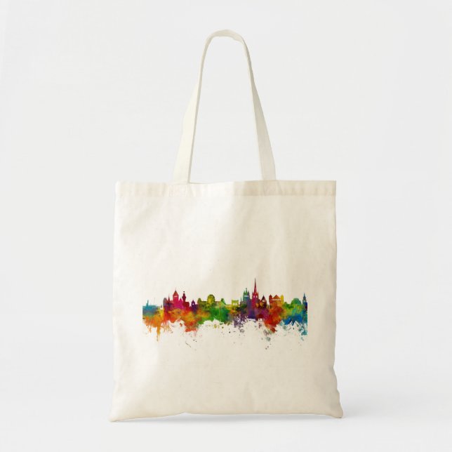 Lausanne Schweiz Skyline Tragetasche (Vorne)