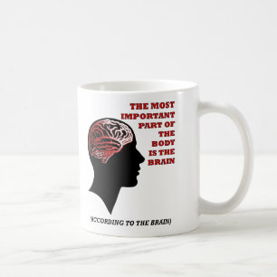 Laut dem Brain Funny Mug Tasse