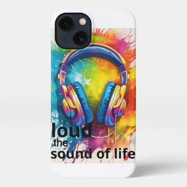 laut der Klang von Musik iPhone 13case Hülle (Rückseite)