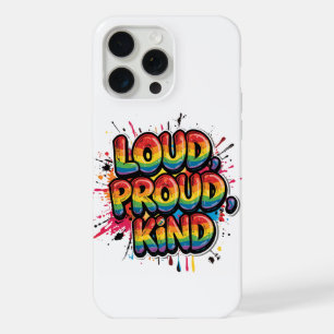 Laut Stolz Freundlich Regenbogen-Stolz-Zitat iPhone 15 Pro Max Hülle