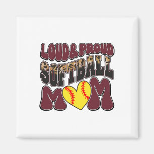 Laut Stolz Softll Mama Maroon Team Leopard Softll Magnet
