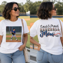 Laut und stolz Baseball-Mama, Foto des Spielers