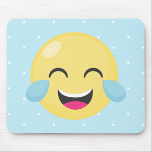 Laute Emoji Punkte heraus lachen Mousepad
