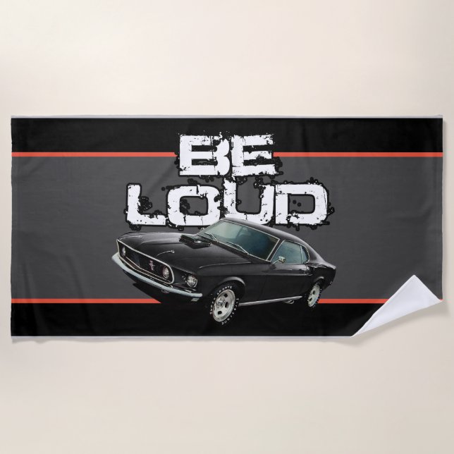 Laute Fastback Strandtuch (Vorderseite)