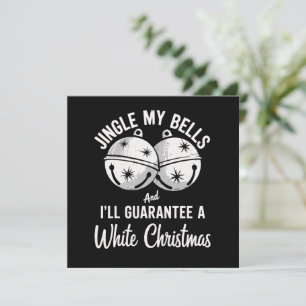 Läute meine Glocken und ich garantiere ein weißes  Feiertagskarte