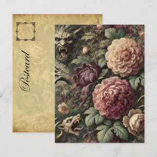Lauter als Blooms – Gothic Victorian Feiertagspostkarte