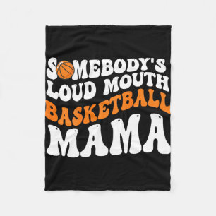 Lauter Basketball-Mama Retro-Wellen Groovy Fleecedecke