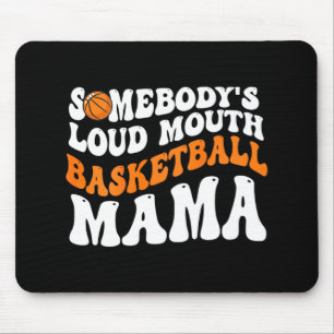 Lauter Basketball-Mama Retro-Wellen Groovy Mousepad