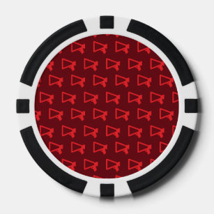 Lauter Lautsprecher Rot Pokerchips