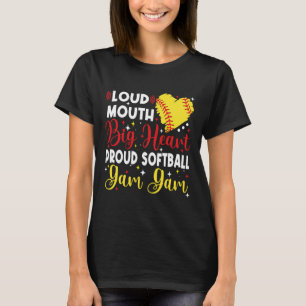 Lauter Mund Großes Herz Stolz Gam Gam Muttertag T-Shirt