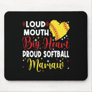 Lauter Mund Großes Herz Stolz Sanfte Mamaw Muttert Mousepad
