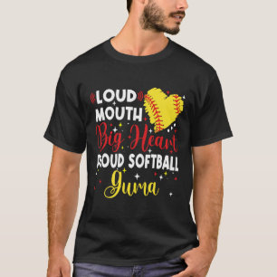 Lauter Mund Großes Herz Stolz Softll Guma Mutterta T-Shirt