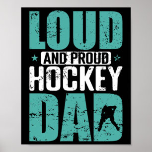 Lauter stolzer Hockey-Vater Sport Vater Eishockey Poster