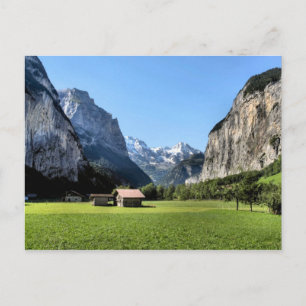 Lauterbrunnen Gletschertal Postkarte