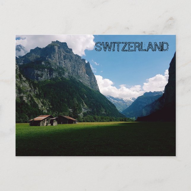 Lauterbrunnen - Schweiz Bergwelt Postkarte (Vorderseite)
