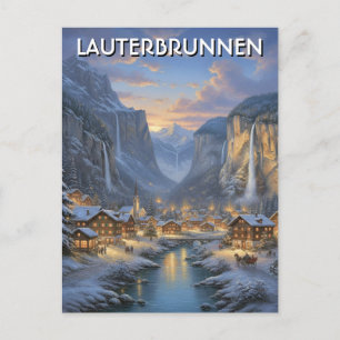 Lauterbrunnen Schweiz Reise Postkarte