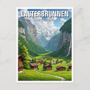 Lauterbrunnen Schweiz Reise Postkarte