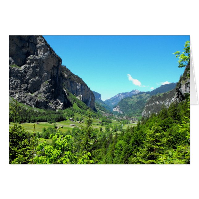 Lauterbrunnen Tal in der Schweiz (Vorderseite (Horizontal))