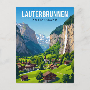 Lauterbrunnen-Tal Schweiz Postkarte