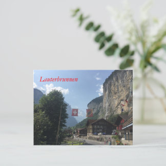 Lauterbrunnen Tal, Schweiz Postkarte