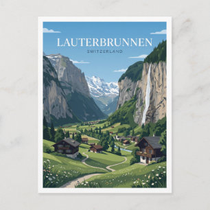 Lauterbrunnen-Tal Schweiz Postkarte