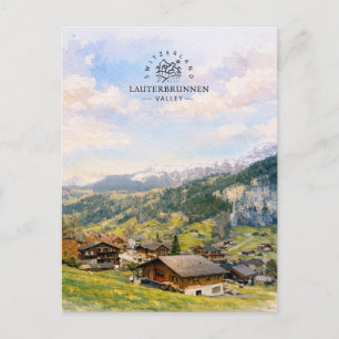 Lauterbrunnen Tal Schweiz   Souvenir Postkarte