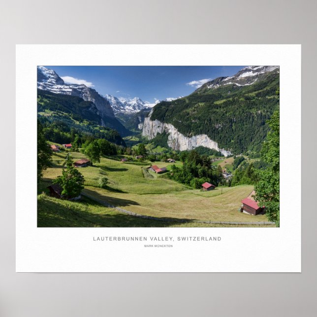 Lauterbrunnen Tal, Schweiz - Wall Print. Poster (Vorne)