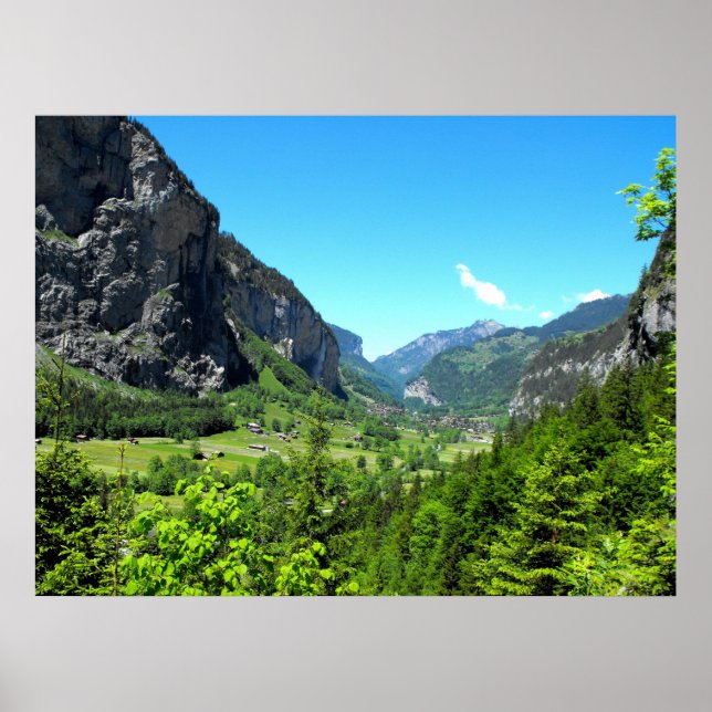 Lauterbrunnen Tal von Trummelbach Poster (Vorne)