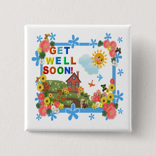 LÄUTERE SONNE - Gut-Button Button (Vorderseite)