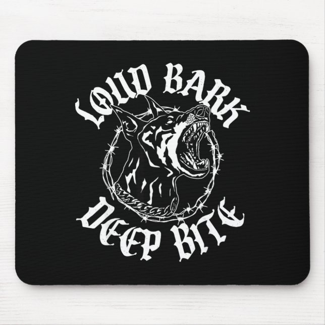 Lautes BELLEN TIEFES BEISSEN Mousepad (Vorne)