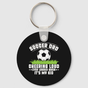 Lautes Jubeln noch lauter, wenn es das Fußballspie Schlüsselanhänger