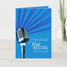 Lautmusikalische Erwägung Abend blaues Mikrofon Programm