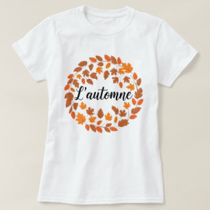 L'automne, Autumn French Illustration, Fall Season T-Shirt