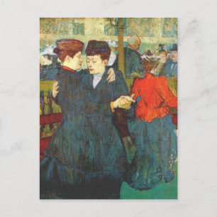 Lautrec im Rouge zwei Frauen walzen Postkarte