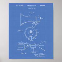 Lautsprecher 1968 Patent-Blueprint