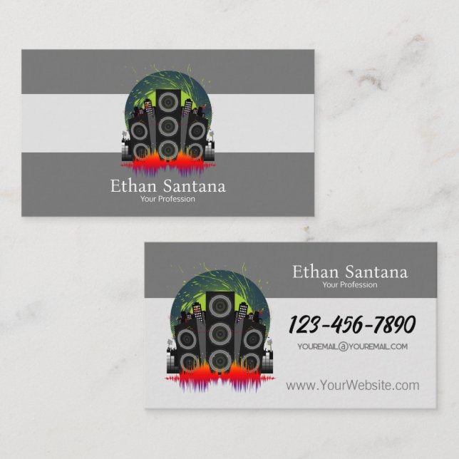 Lautsprecher Blast Visitenkarte (Vorne/Hinten)