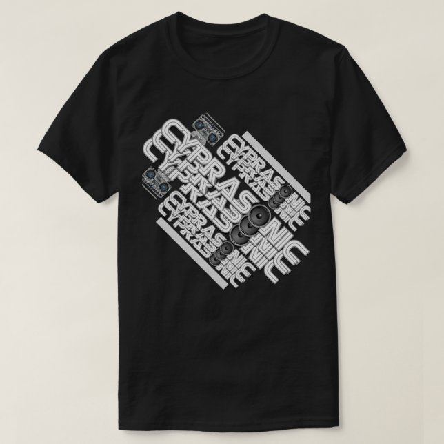 Lautsprecher Cyprasonic Dreiergruppen-neun T-Shirt (Design vorne)